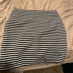 Bills and white striped skirt